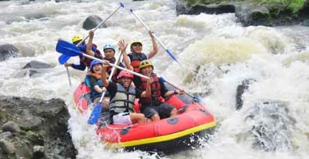 wisata arung jeram kediri di sungai konto