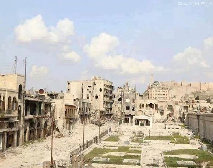 foto kota aleppo sesudah perang