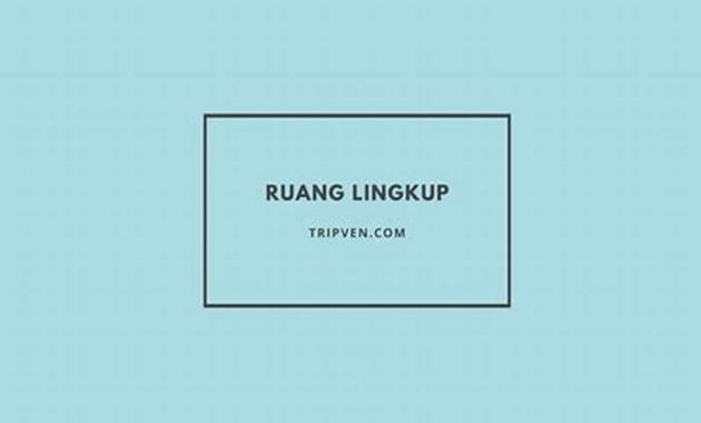 Ruang Lingkup Luas