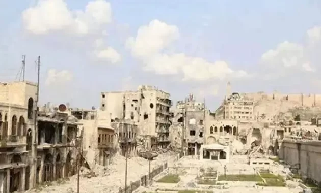 foto kota aleppo sesudah perang