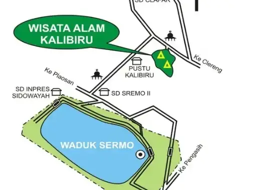 peta wisata kalibiru